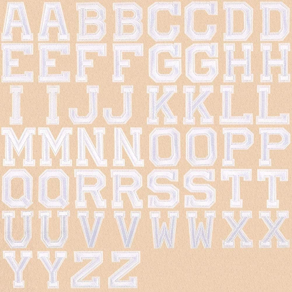 52 Pieces Iron on Letter Patches, Alphabet Repair Applique Patches Embroidered Patch Heat Adhesiv... | Amazon (US)