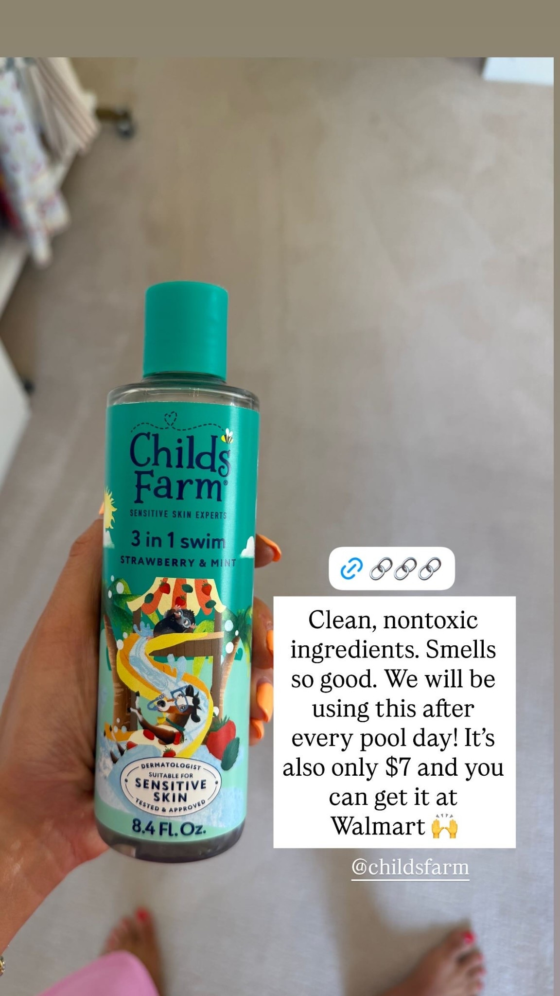 Clean, nontoxic ingredients. Smells so good. We will be using this after every pool day! It’s also only $7 and you can get it at Walmart 🙌 @childsfarm

#LTKKids #LTKSwim