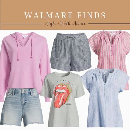 Walmart finds, Walmart fashion, Walmart style, women’s style, looks for less, Walmart, denim shorts, denim, women’s blouse

#LTKsalealert #LTKfindsunder50 #LTKstyletip