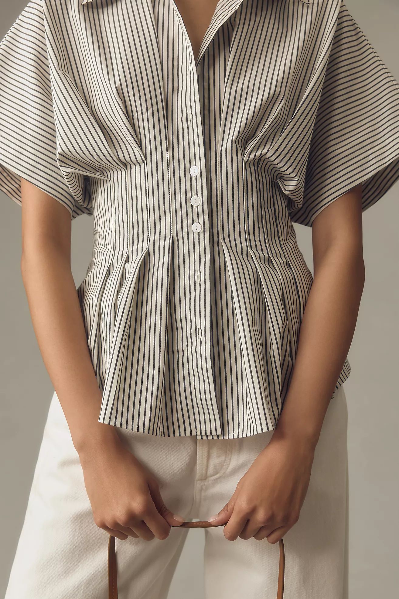 The Tobie Pleated Blouse by Exquise | Anthropologie (US)