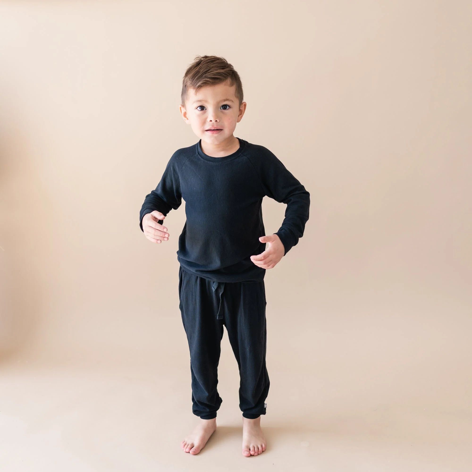 Bamboo Jersey Jogger Set in Midnight | Kyte BABY
