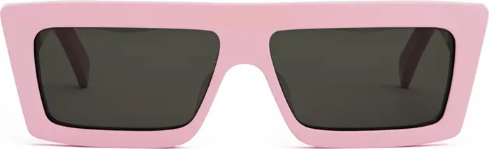 CELINE Monochroms 57mm Rectangular Sunglasses | Nordstrom | Nordstrom
