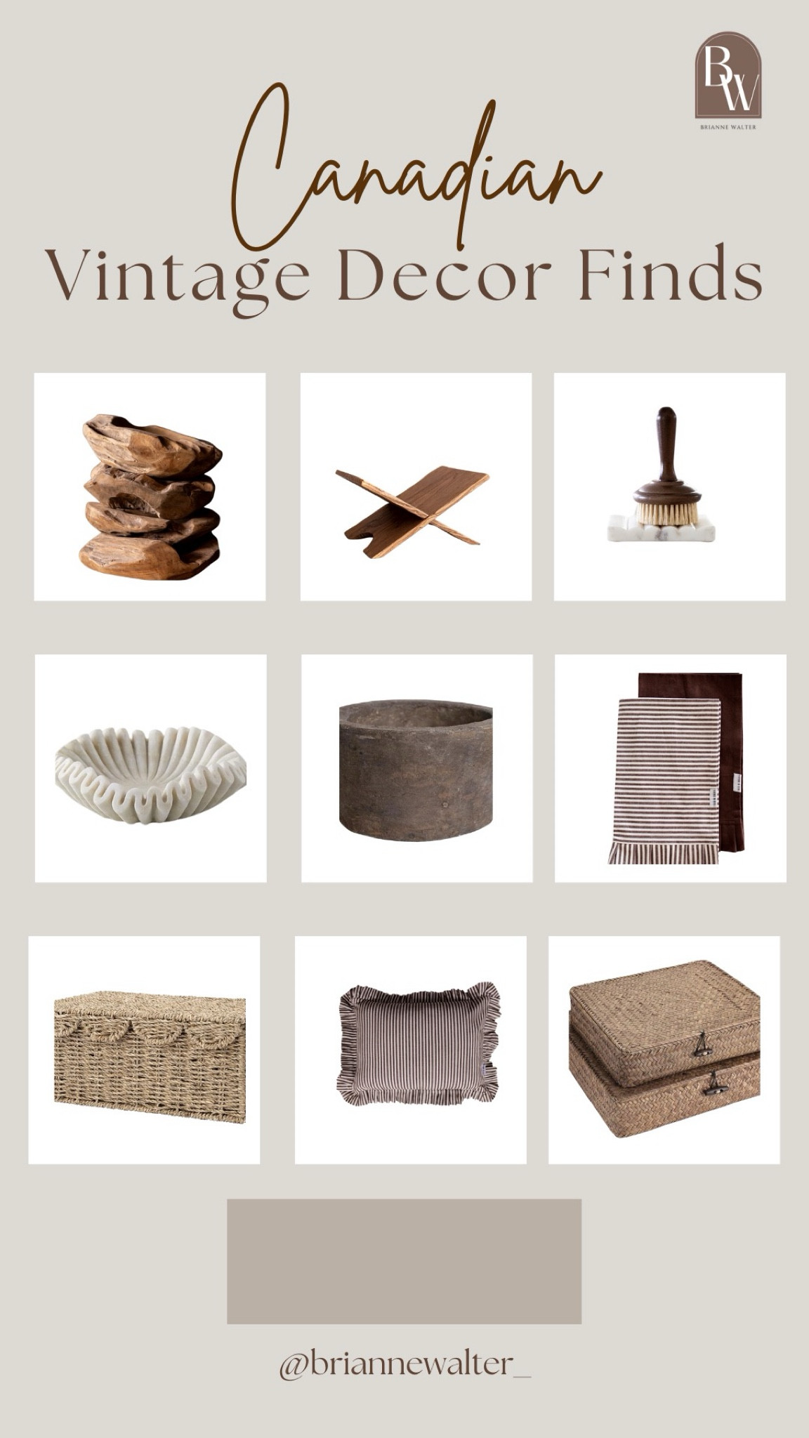 For all of my Canadian friends!! I found some incredible vintage-inspired decor that is giving total earthy vibes! Perfect for everyday decor and adding that earthy organic charm to your home. 


Earthy decor, modern, organic, vintage decor finds, Canada finds, Amazon Canada, luxe b co, affordable decor, boujee on a budget, wicker basket, console table decor, shelf styling, kitchen decor, pretty and practical, marble tray, viral, scalloped, planter, vessel, living room

#LTKHome #LTKSaleAlert #LTKFindsUnder100