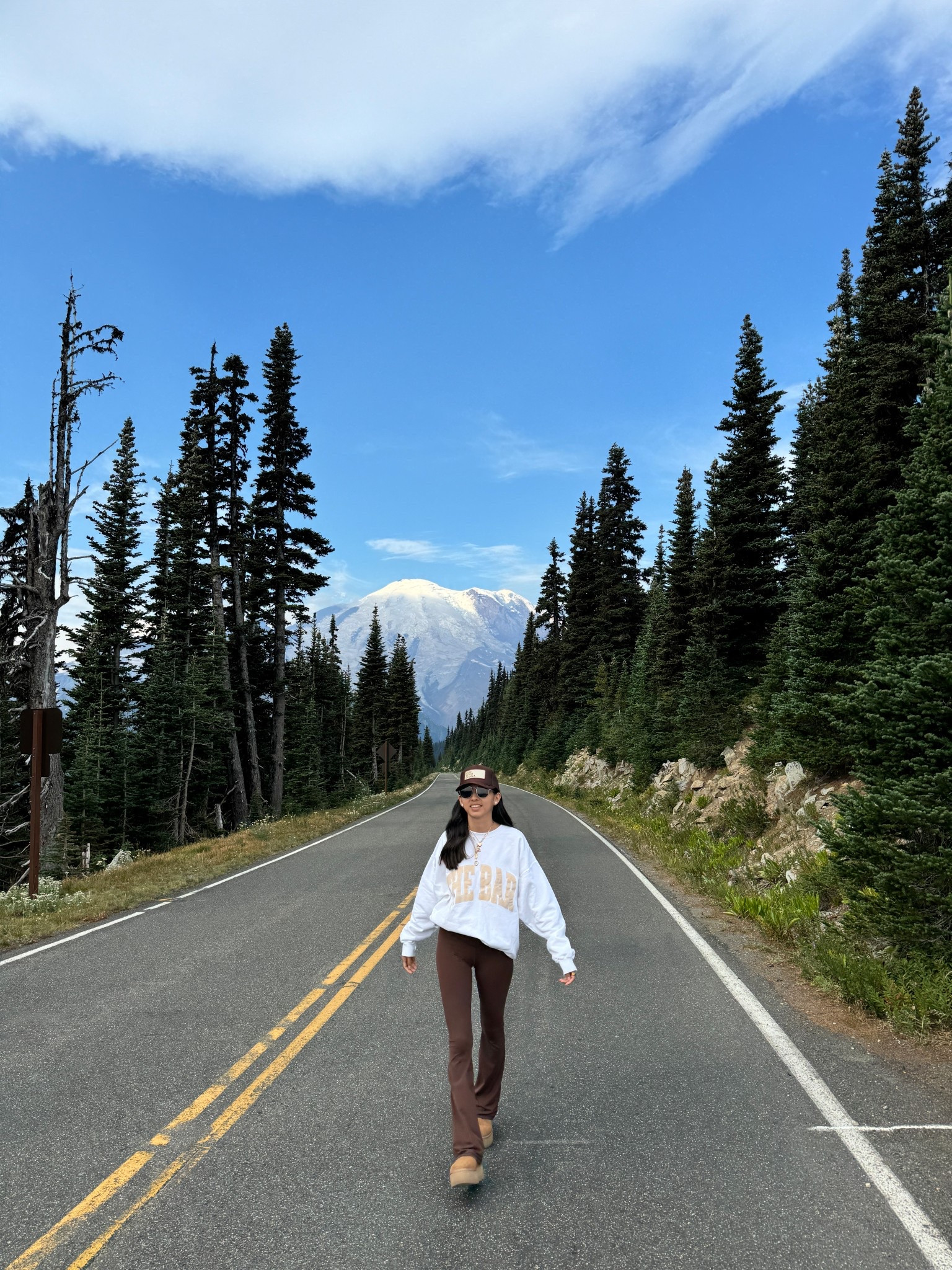 flare leggings, the bar sweatshirt, platform uggs 