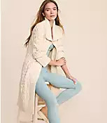 Lou & Grey Cable Maxi Open Cardigan | LOFT