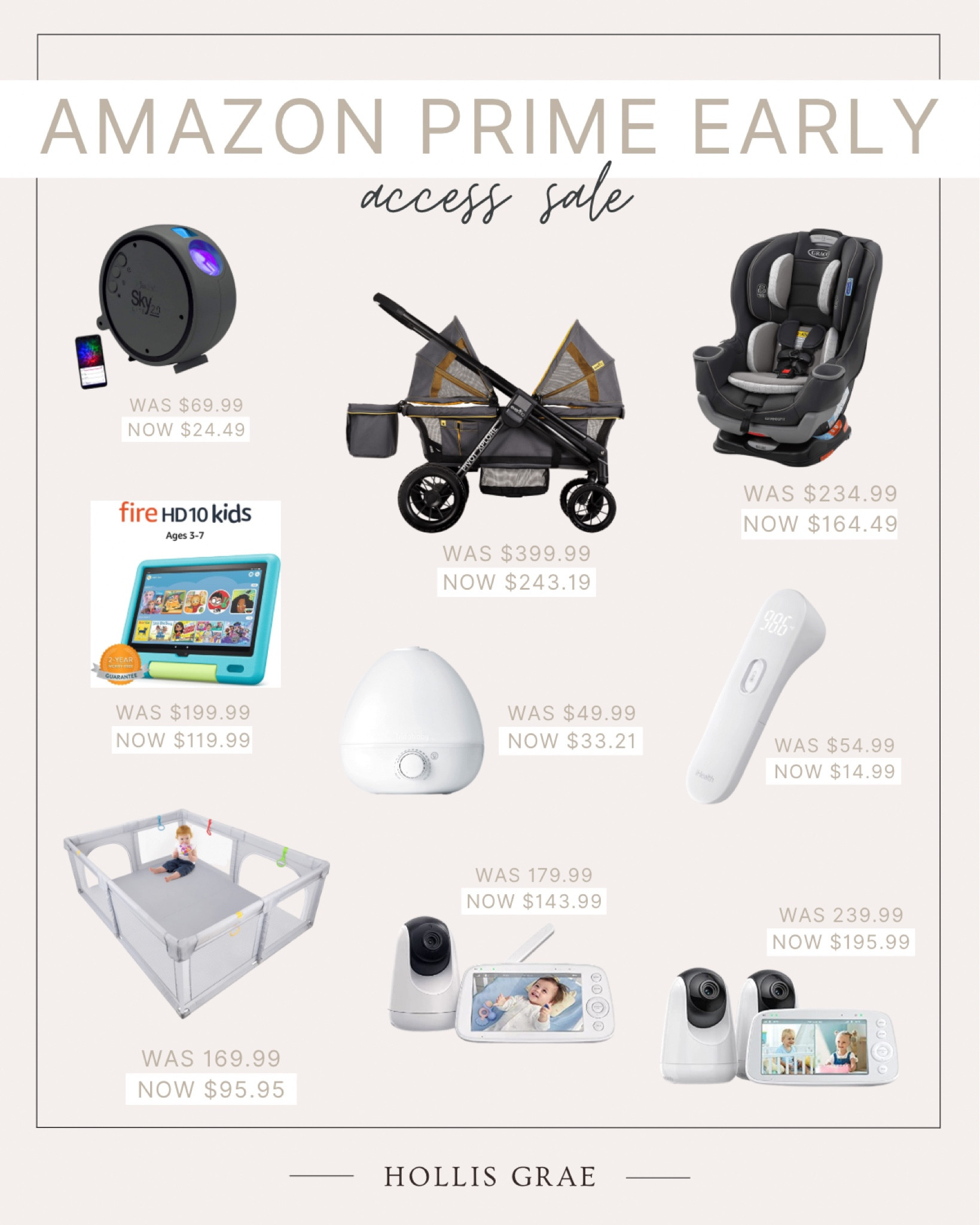 Shop these amazing Amazon Prime Early Access Sale items for your baby or toddler!! Deals only last until October 12th!

Amazon Prime sale / car seat sale / convertible car seat / wagon / Kindle Fire Kid / Vava Baby Monitor / baby monitor / split screen monitor / playpen

#LTKkids #LTKsalealert #LTKbaby