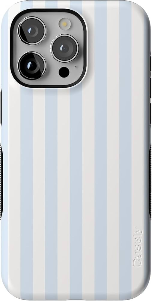 Casely iPhone 15 Pro Case | Blue Stripes | Sunday Best | Compatible with MagSafe | Bold Protectiv... | Amazon (US)