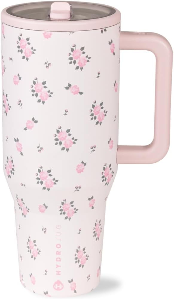 HydroJug Traveler - 40 oz Water Bottle with Handle & Flip Straw - Fits in Cup Holder, Leak Resist... | Amazon (US)