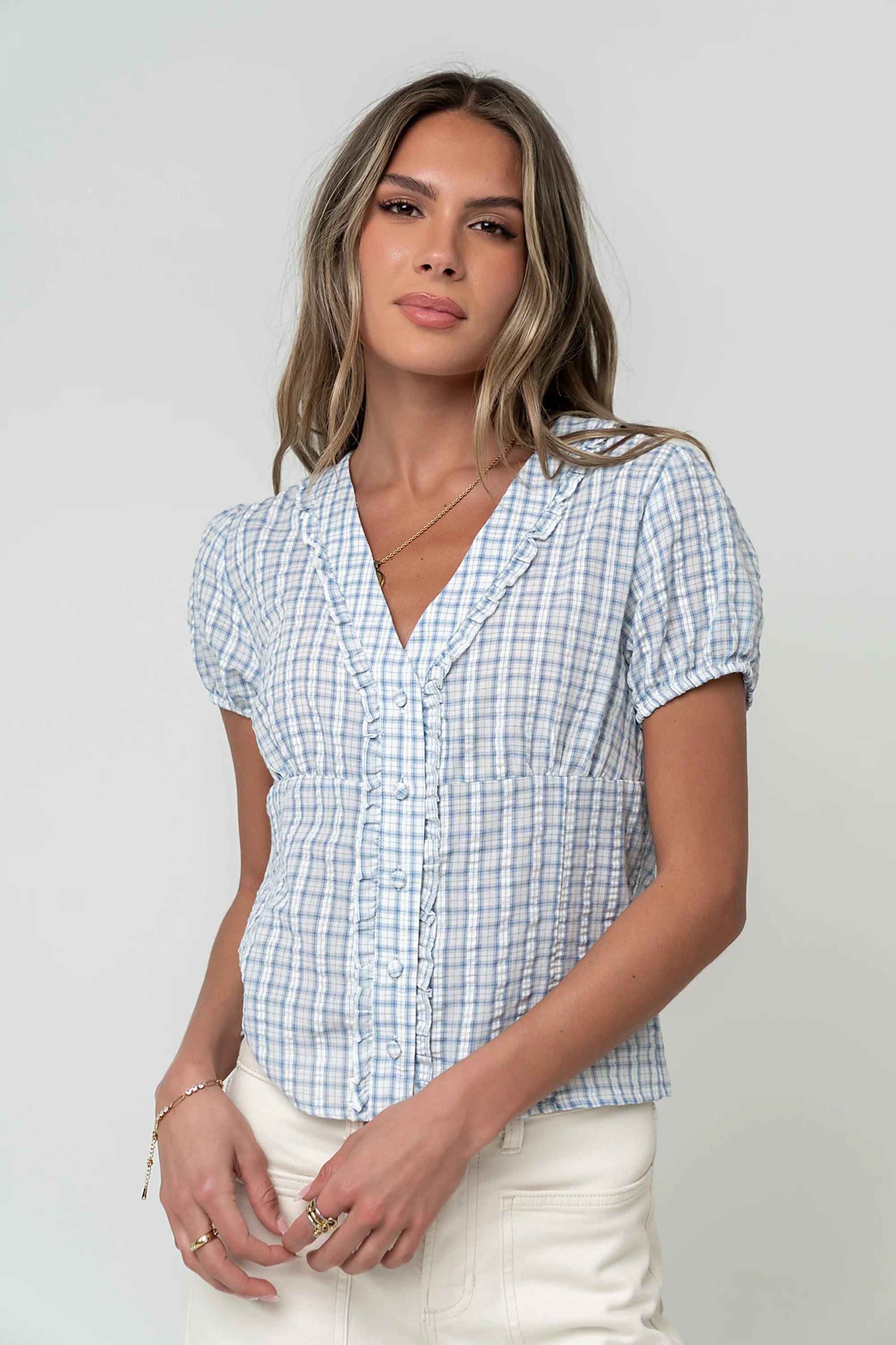 Annabeth Plaid Top | Böhme US