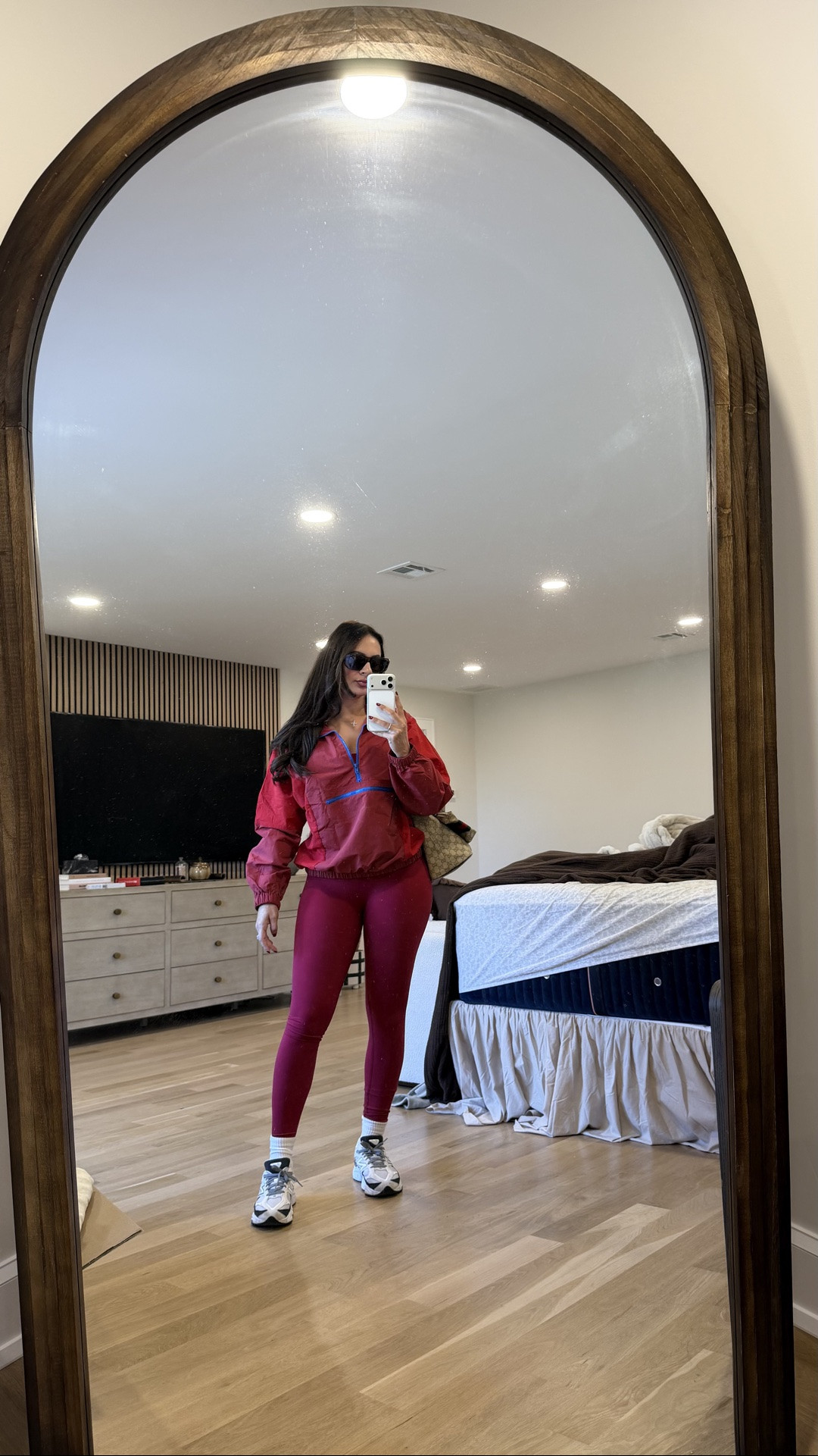 Obsessed with this burgundy/red windbreaker for fall. Also my favorite outfits are workout sets 🤎🍂

#LTKgrwm #LTKmomlife #LTKootd