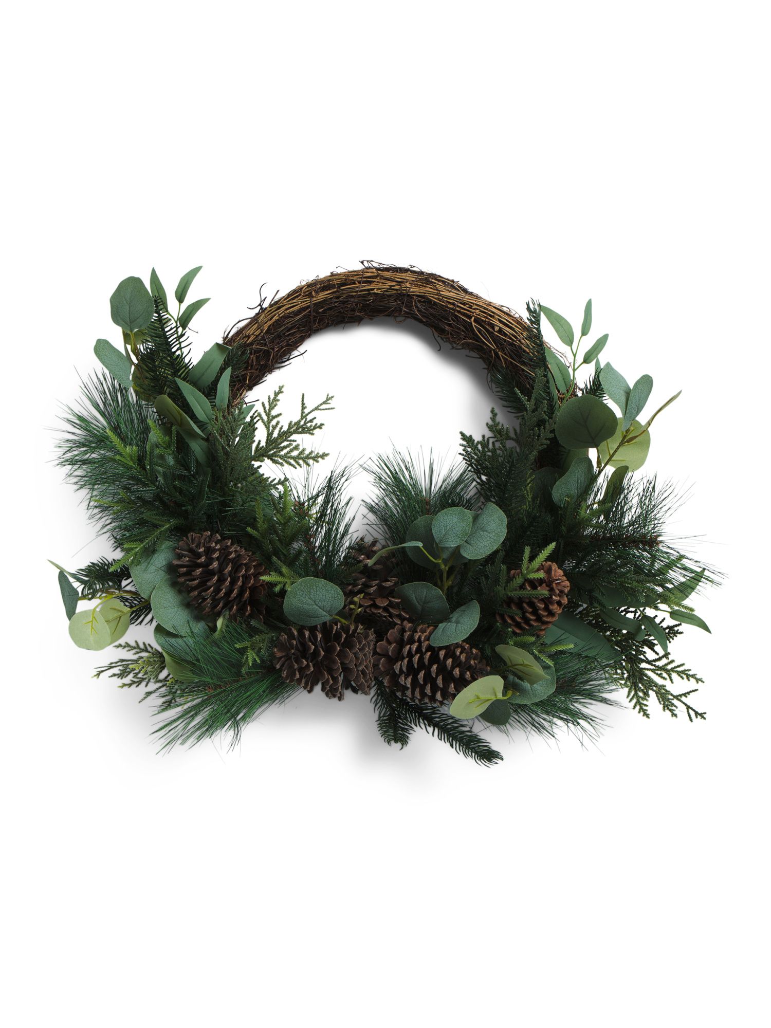 24in Pine Branches Wreath | Plants & Planters | Marshalls | Marshalls