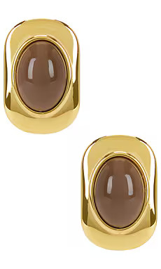 petit moments Ashley Earrings in Brown from Revolve.com | Revolve Clothing (Global)