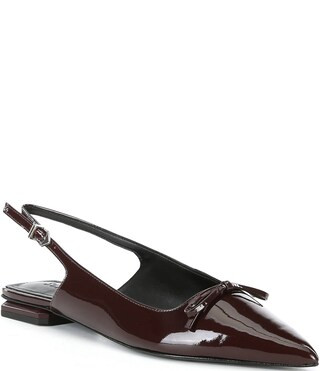 Schutz Violetta Sculpt Patent Leather Slingback Flats | Dillard's | Dillard's