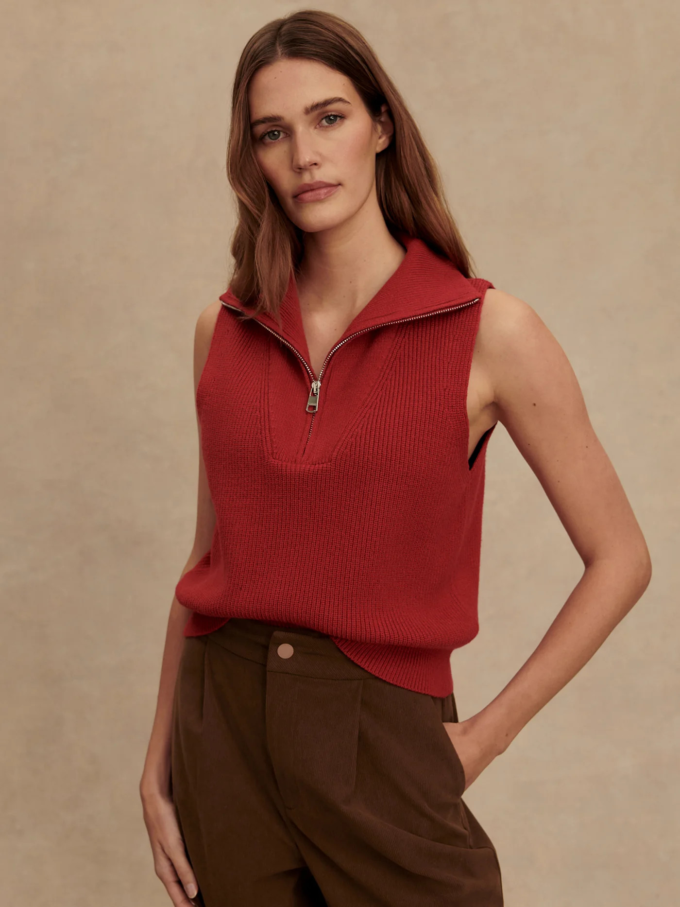 Amina Half-Zip Knit | Varley US