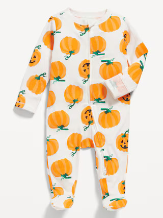 Matching Unisex 2-Way-Zip Sleep & Play Footed One-Piece for Baby | Old Navy (US)