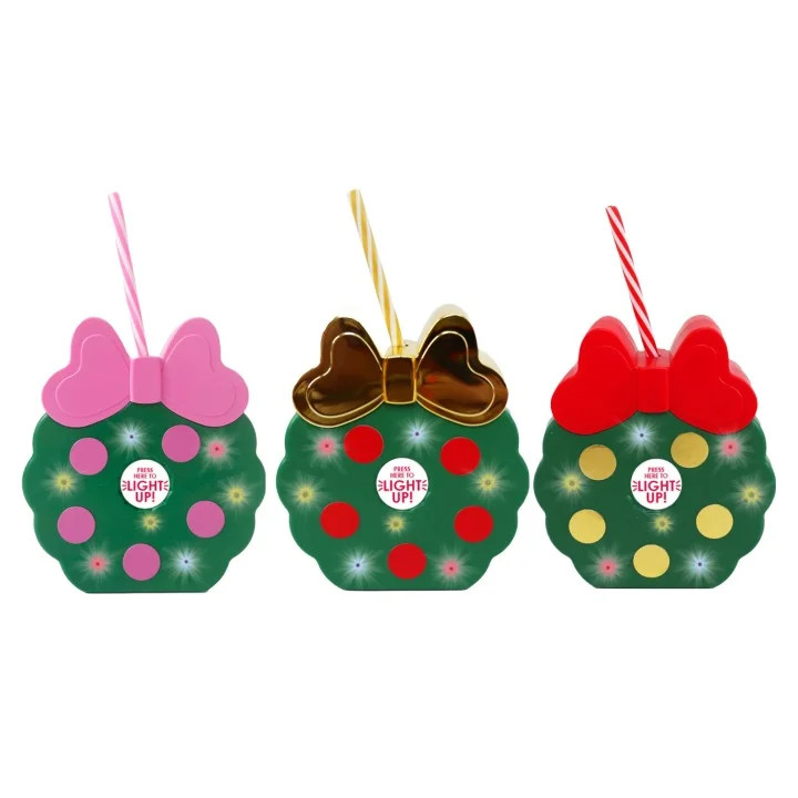 Packed Party Light-up Wreath Cup Bundle, 15 Oz. Plastic Tumblers 3-Pack - Walmart.com | Walmart (US)