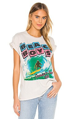 Madeworn Beach Boys Summer Tour '86 Tee in Off White from Revolve.com | Revolve Clothing (Global)