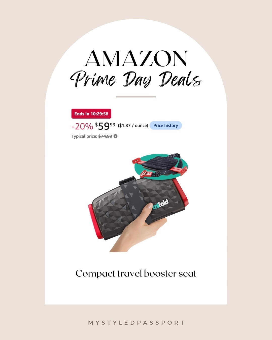 This travel booster seat is lightweight and easy to attach in Ubers when traveling 

#mifold #boosterseat #travelwithkids #kidstravelgear