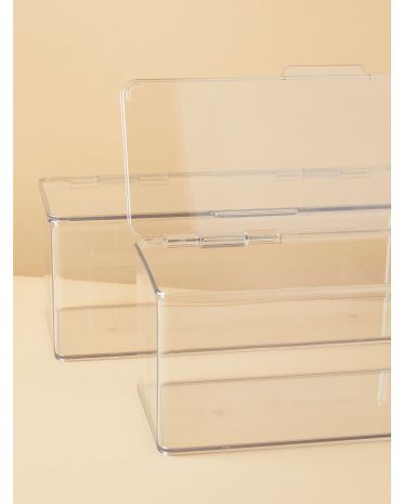 2pk 5x13 Acrylic Long Desk Boxes | HomeGoods