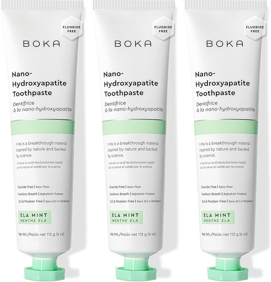 Boka Fluoride Free Toothpaste, Nano Hydroxyapatite Toothpaste, Appropriate for Sensitive Teeth - ... | Amazon (US)