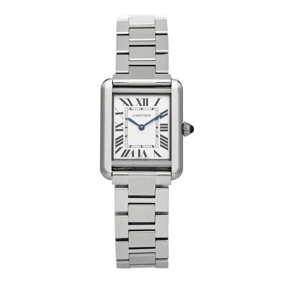 Stainless Steel 24mm Tank Solo Quartz Watch | FASHIONPHILE (US)