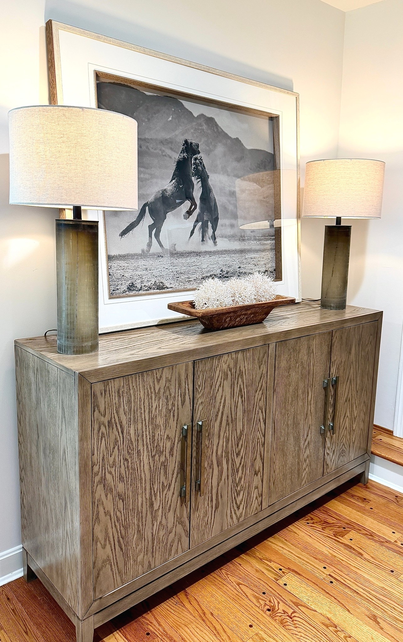 Statement art changes the entire feel of a room🤍 Oversized horse photography adds movement, scale, and a collected look instantly. Everything linked.

#LTKHome #LTKSaleAlert #LTKSeasonal