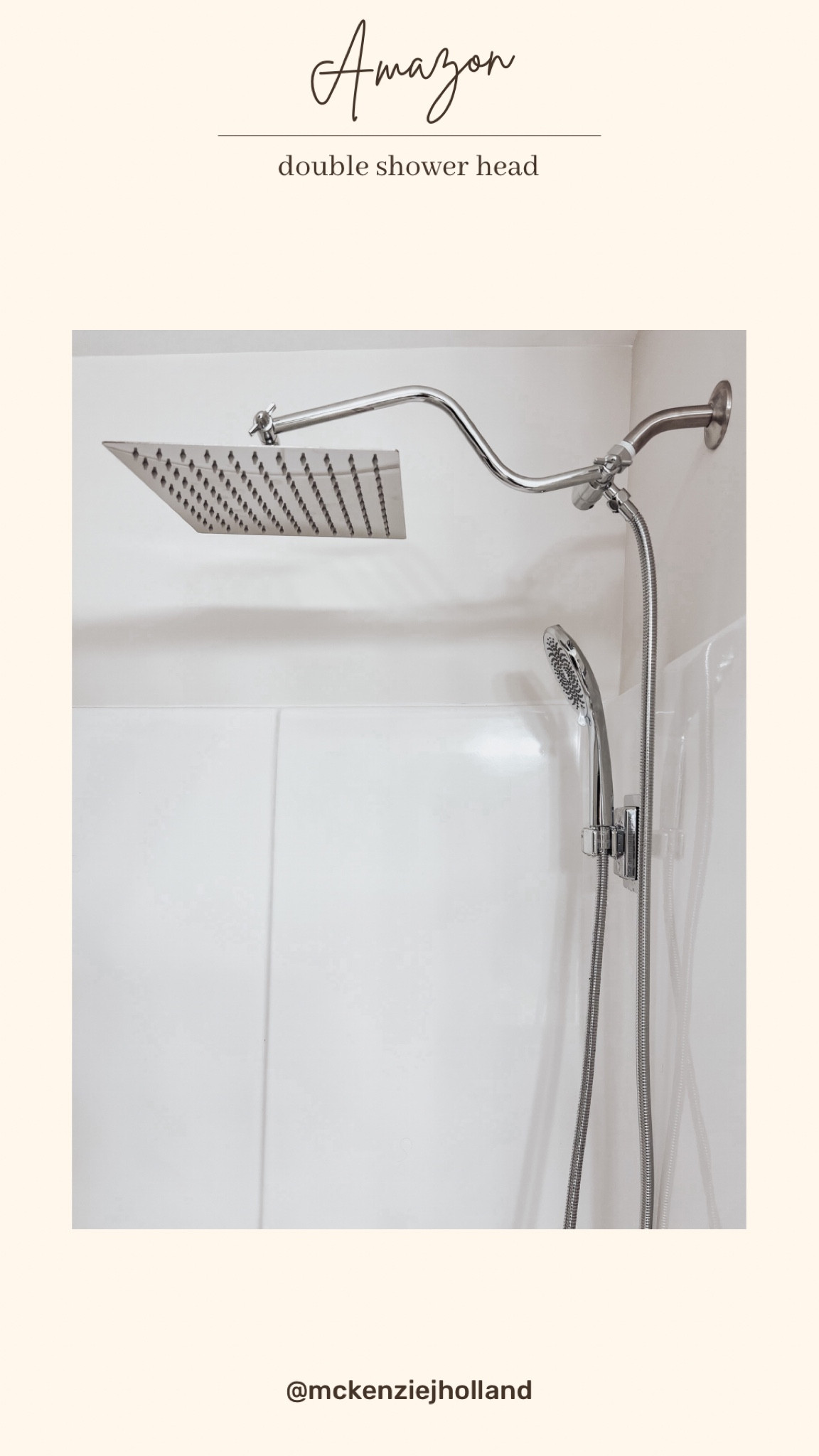 Double shower head! It has great water pressure, super easy installation and I have loved it l! 

#LTKhome #LTKFind #LTKunder100