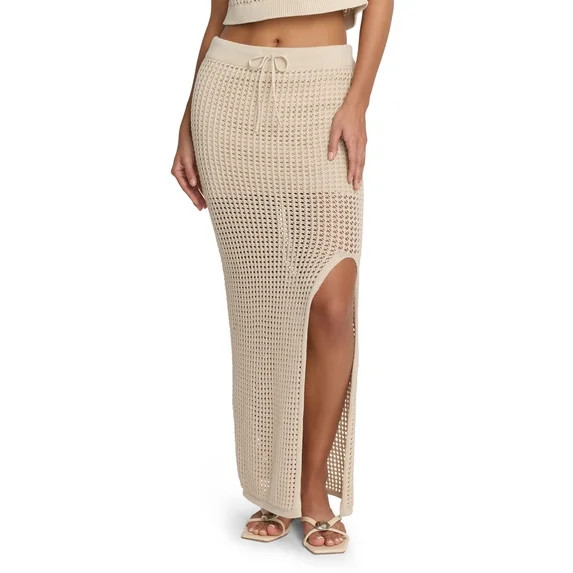 Mills by Millie Bobby Brown Women's Crochet Sweater Skirt, Ankle Length, Sizes XXS-XXL | Walmart (US)