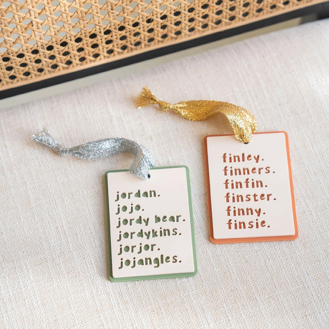 Nickname Ornament Kid's Ornament Baby's Nickname Ornament Personalized Ornament Laser Engraved Or... | Etsy (US)