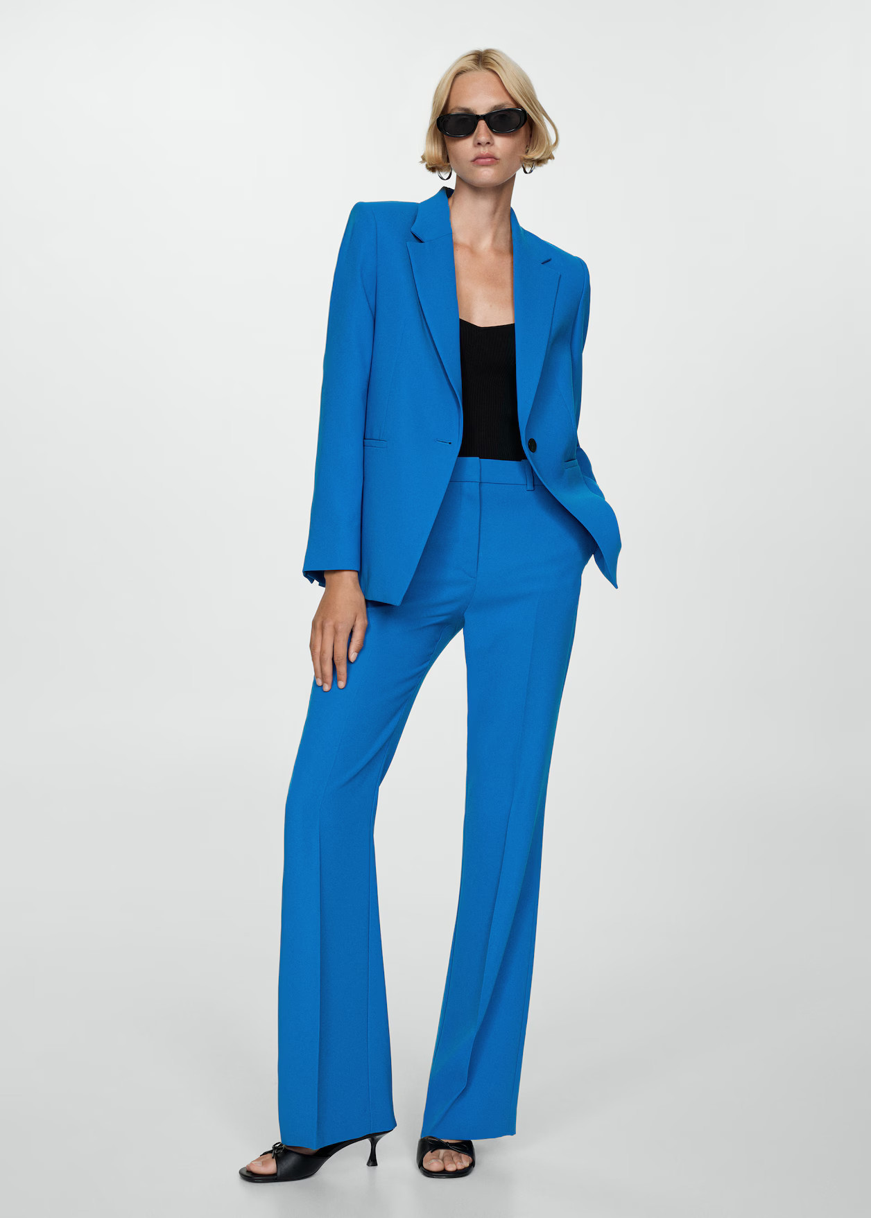 Straight-fit suit jacket - Women | MANGO USA | Mango (US/MX/AU)