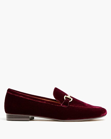 Velvet bit loafers | J.Crew Factory