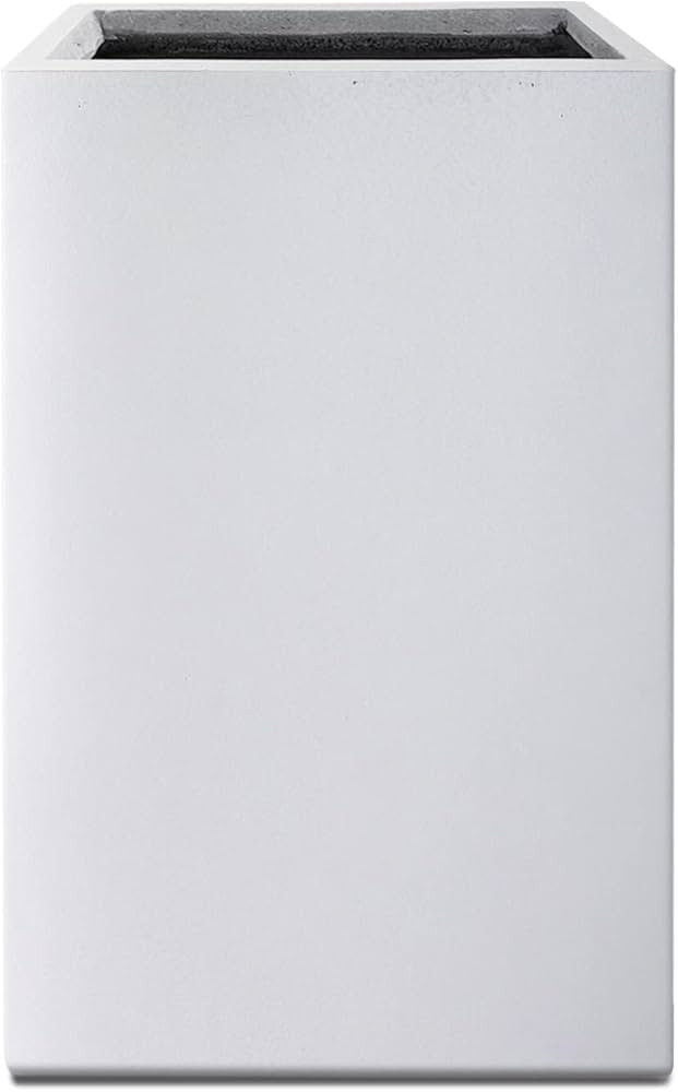 Kante 20" H Tall Pure White Lightweight Concrete Modern Planters Outdoor Indoor Planter Pots with... | Amazon (US)