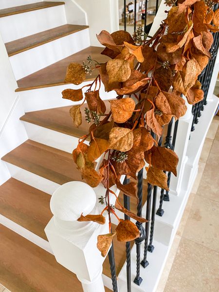 It’s no secret is my favorite time of year but this year is next level with these amazingly realistic faux garland home decor! I’m so picky about wreaths and faux plants and this garland looks so real! I actually thought they were dried leaves when they arrived! The detail is gorgeous 😍

I ordered 3 for my banisters and plan to order the matching centerpiece for thanksgiving! 

#LTKhome #LTKHolidaySale #LTKSeasonal