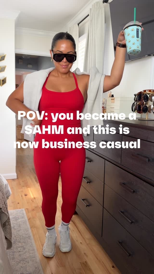Apparently this is what business casual looks like when your coworkers are your kids! 😂🤪

Comfy set, oversized sweater, sneakers + emotional support coffee... my SAHM dress code has officially been established And honestly? I’m not mad about it.

Comment SET and I’ll send you the outfit details! 

#sahmstyle #momstyle #momuniform #casualoutfits