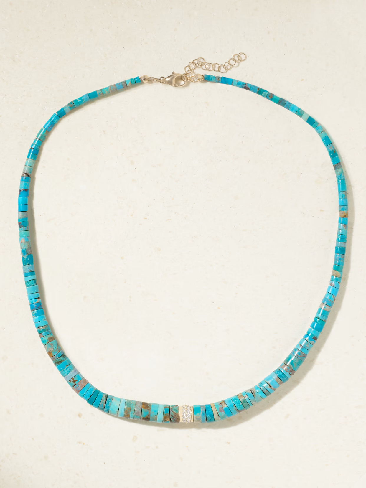 Jenna Blake - 18-karat Gold, Turquoise And Diamond Necklace - Blue | NET-A-PORTER (US)