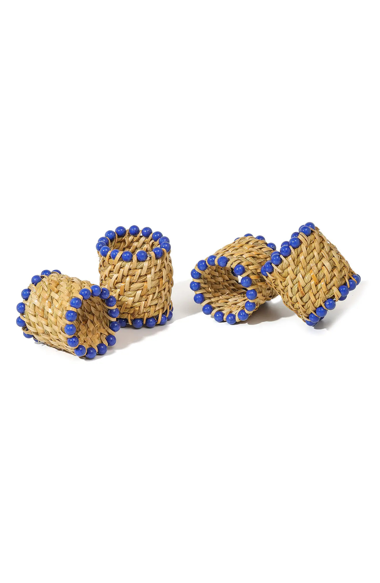 Azure Rattan Set of 4 Napkin Rings | Nordstromrack | Nordstrom Rack