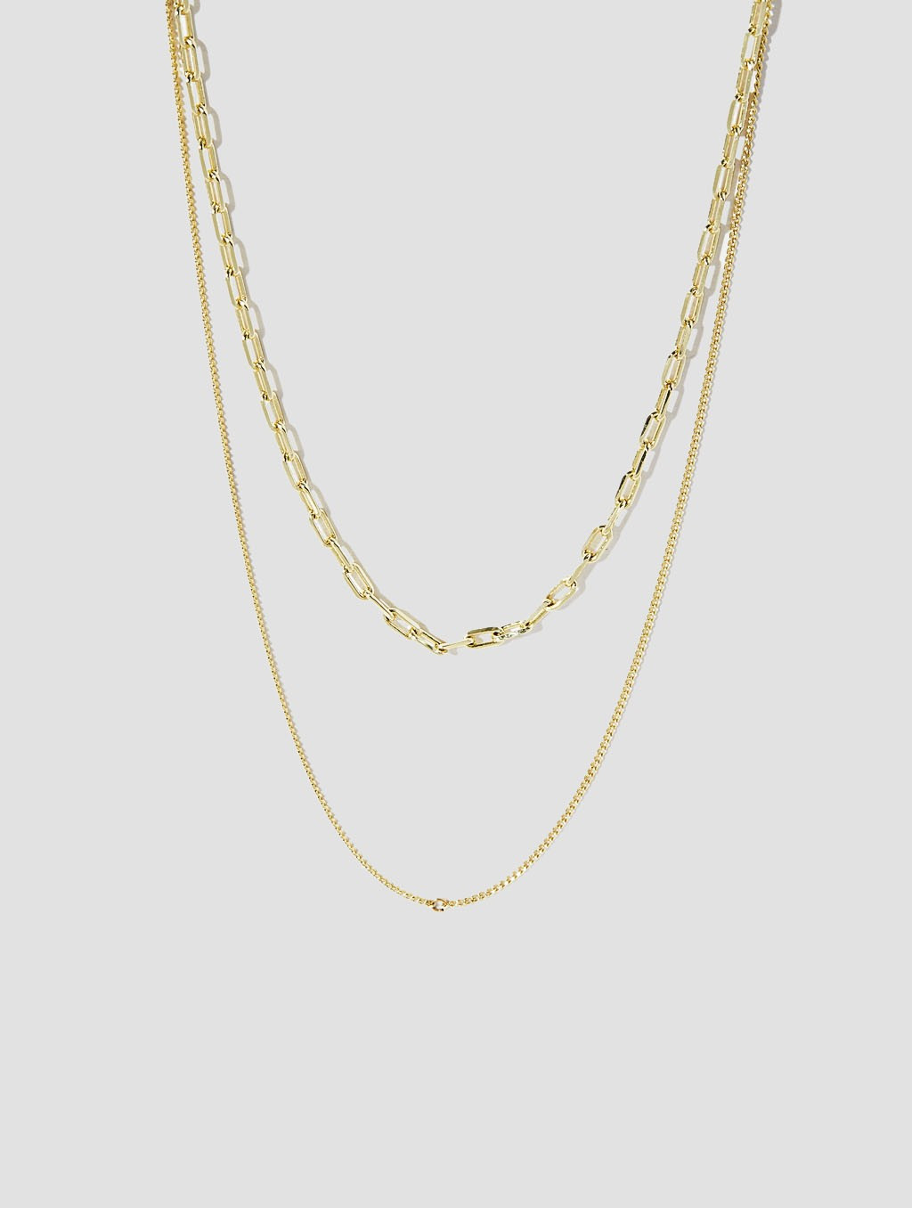 2-In-1 Layering Chain Necklace | Lattelierstore