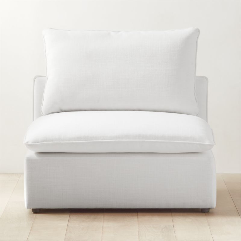 Lumin Snow White Armless Chair + Reviews | CB2 | CB2