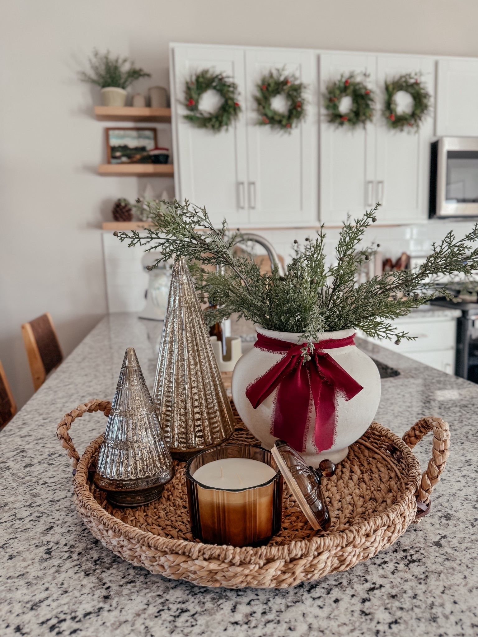McGee and co Black Friday sale!! 

Christmas decor, simple decor, Christmas centerpiece, cedar stems, burgundy ribbon, Christmas stems, mercury glass trees, tray, woven tray, coffee table styling 

#LTKHoliday #LTKSeasonal #LTKHome
