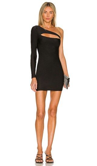 Erika Cut Out Dress in Black | Revolve Clothing (Global)