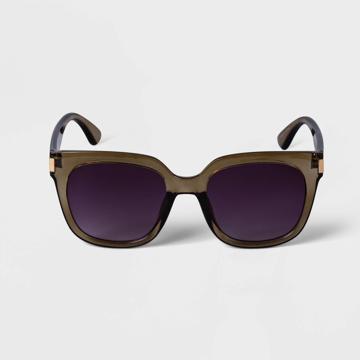 Women's Crystal Square Sunglasses - A New Day™ Olive Green | Target