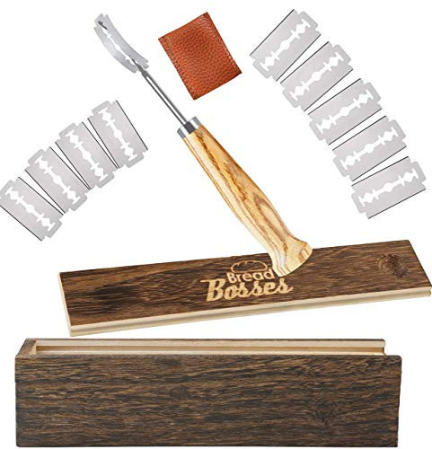 Bread Bosses Bread Bakers Lame Slashing Tool -Dough Making Slasher Tools Baking Sourdough Bread Starter Jar Scoring Knife Razor Cutter Slashing Tool Accessories for Cutting Supplies -Great As A Gift | Amazon (US)