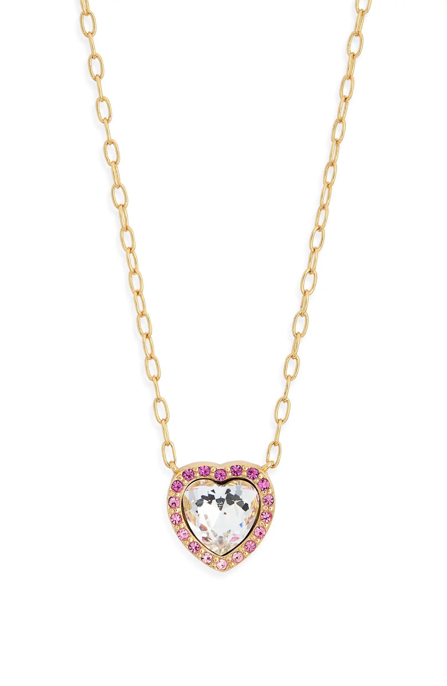 Kurt Geiger London Pavé Crystal Heart Pendant Necklace | Nordstromrack | Nordstrom Rack