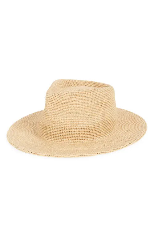 Lack of Color Crochet Fedora in Natural at Nordstrom, Size Large | Nordstrom