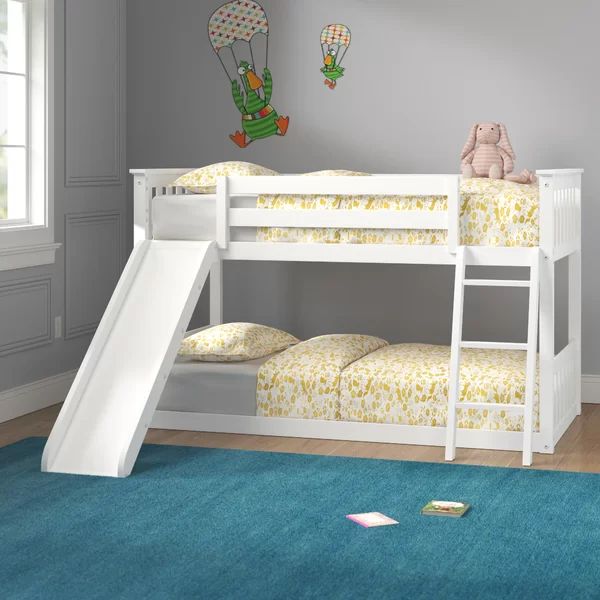 Jeniffer Twin Over Twin Solid Wood Standard Bunk Bed by Harriet Bee | Wayfair North America