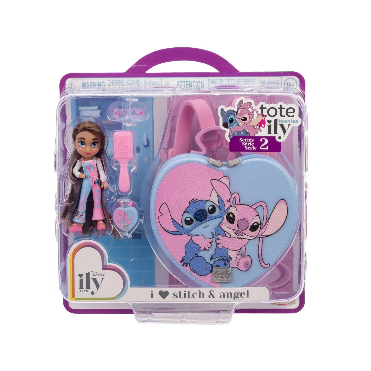 Disney ILY 4ever 2.25" Tote-ily Teenies Stitch/Angel Inspired Doll Series 2 | Target