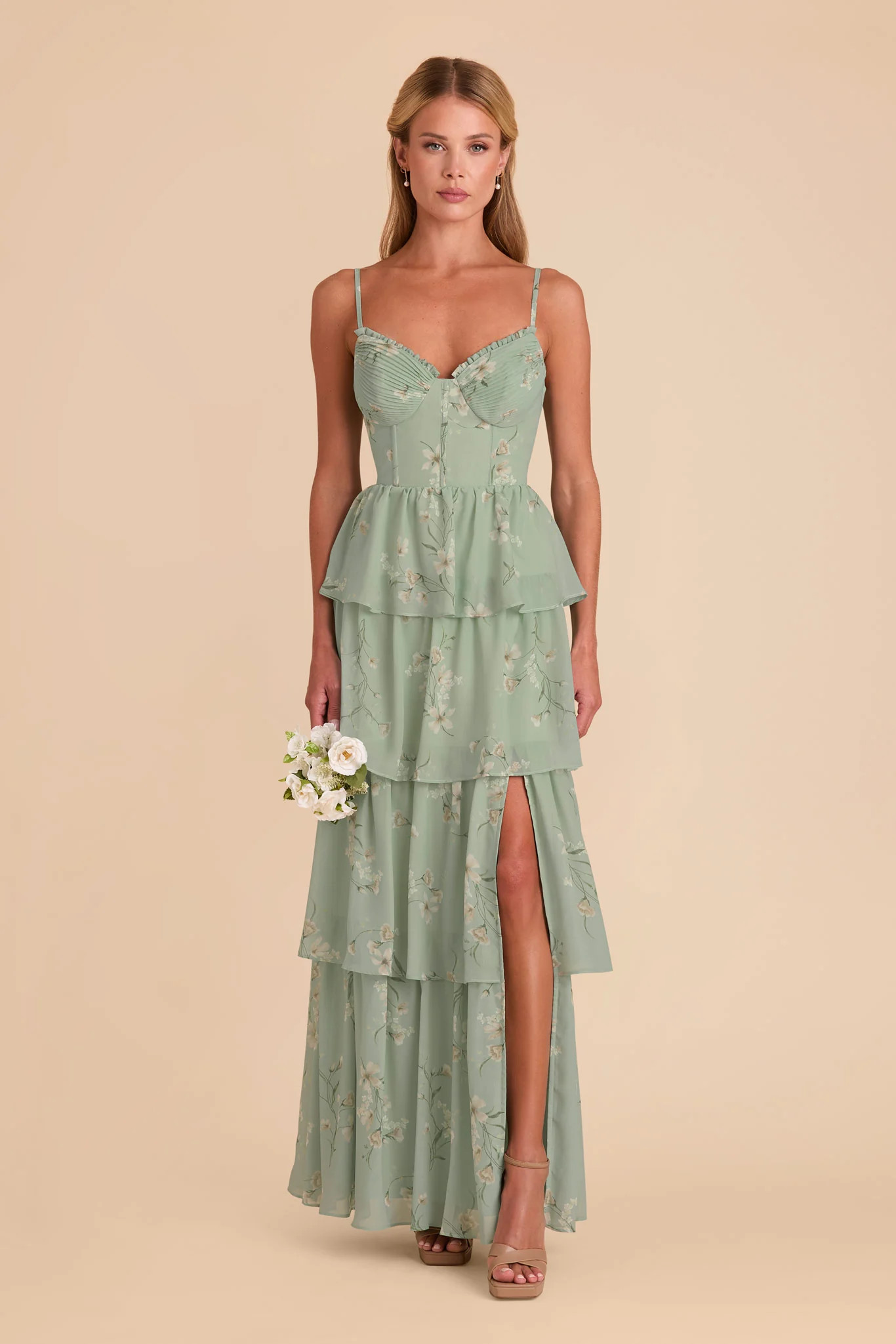 Lola Chiffon Dress - Sage Le Fleur | Birdy Grey