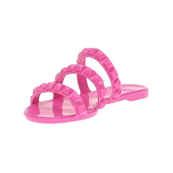 Maria 3 Strap Flat Jelly Sandals | Carmen Sol
