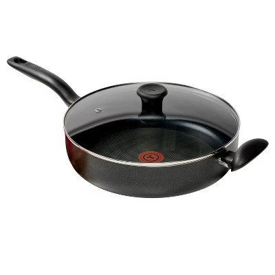 T-Fal Simply Cook 5qt Nonstick Saute Pan with Lid Black | Target