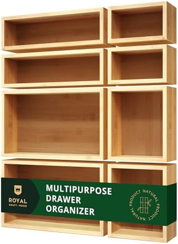 ROYAL CRAFT WOOD Bamboo Jewelry Organizer Box & Chests Set - Versatile Storage Solution for Makeu... | Amazon (US)